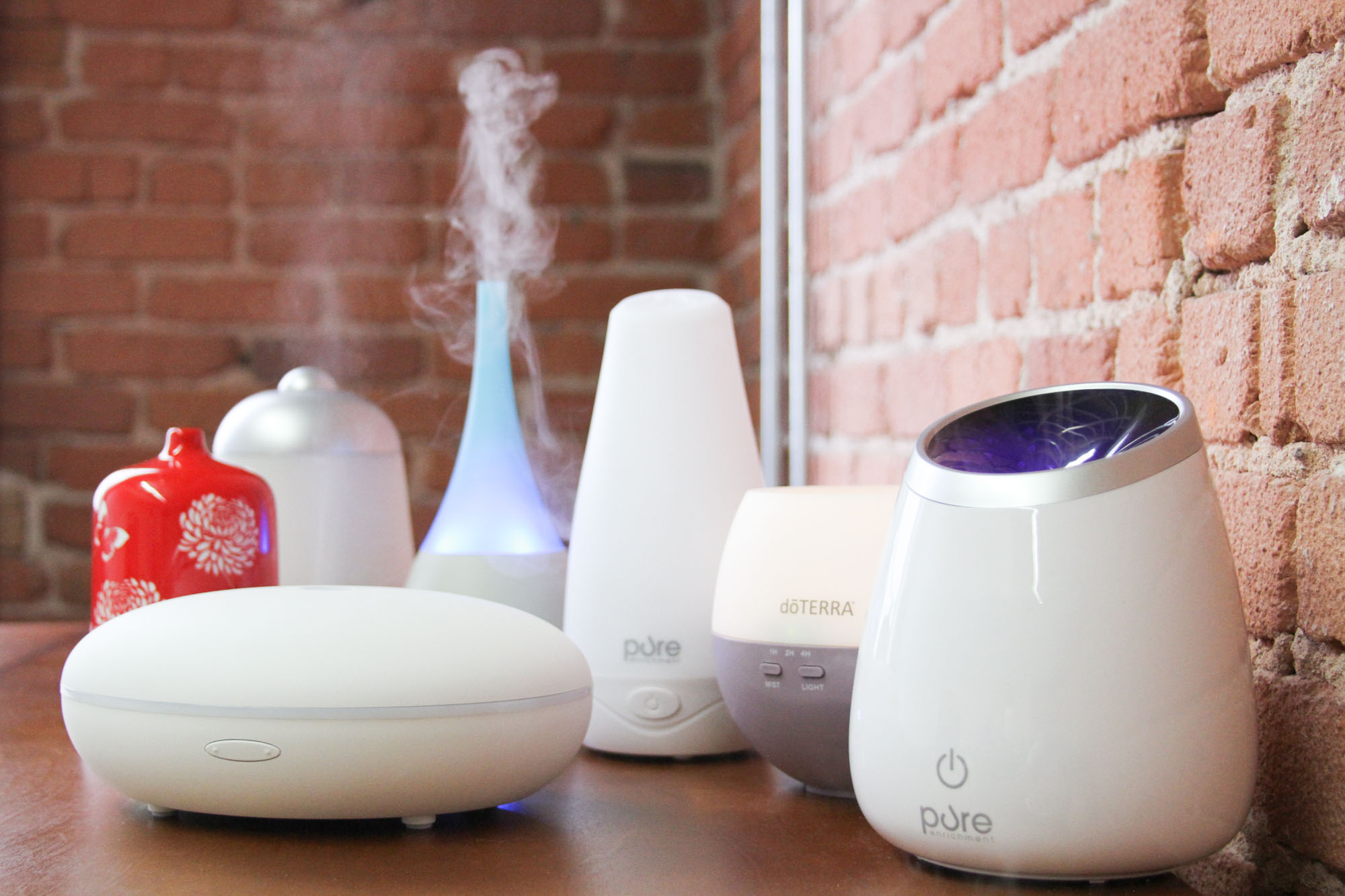 group of the best essential oil diffusers