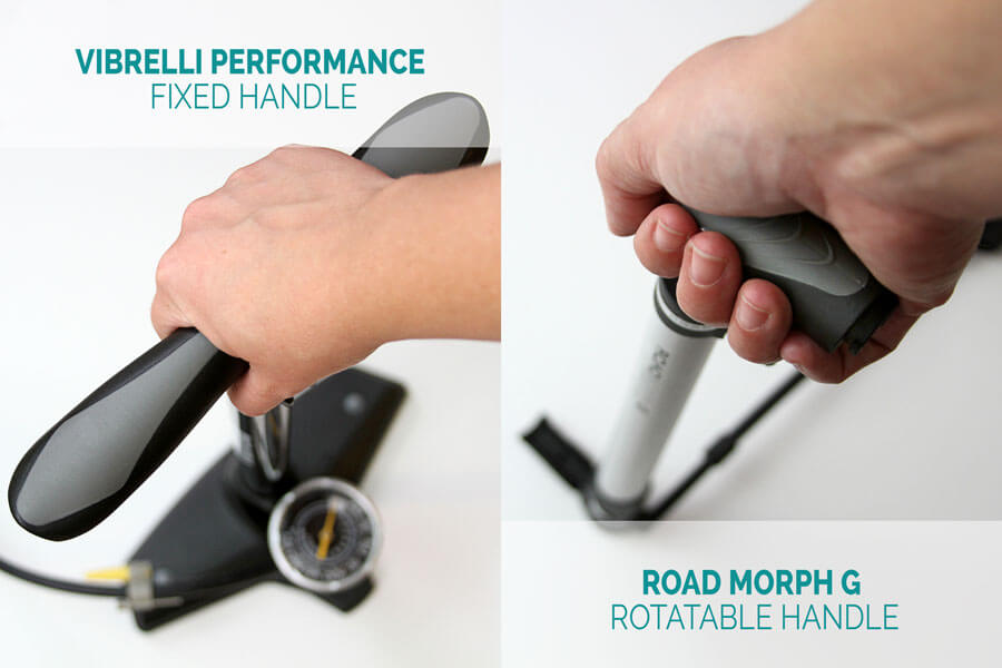 Fixed Vibrelli handle vs rotatable Road Morph handle