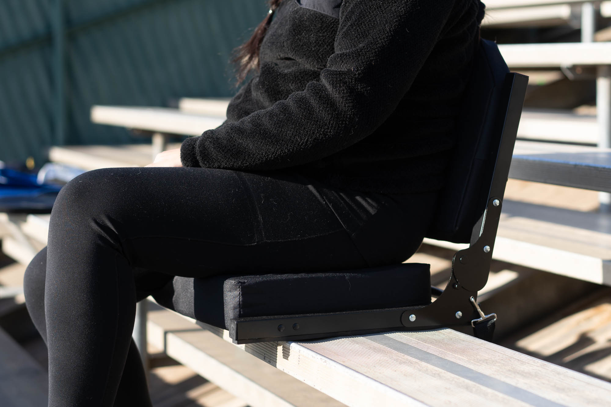 Stadium Seat For Bleachers With Back Support And Wide Padded - Temu