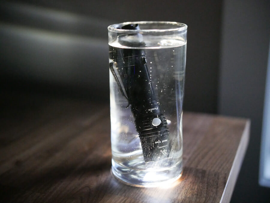 the Fenix in water