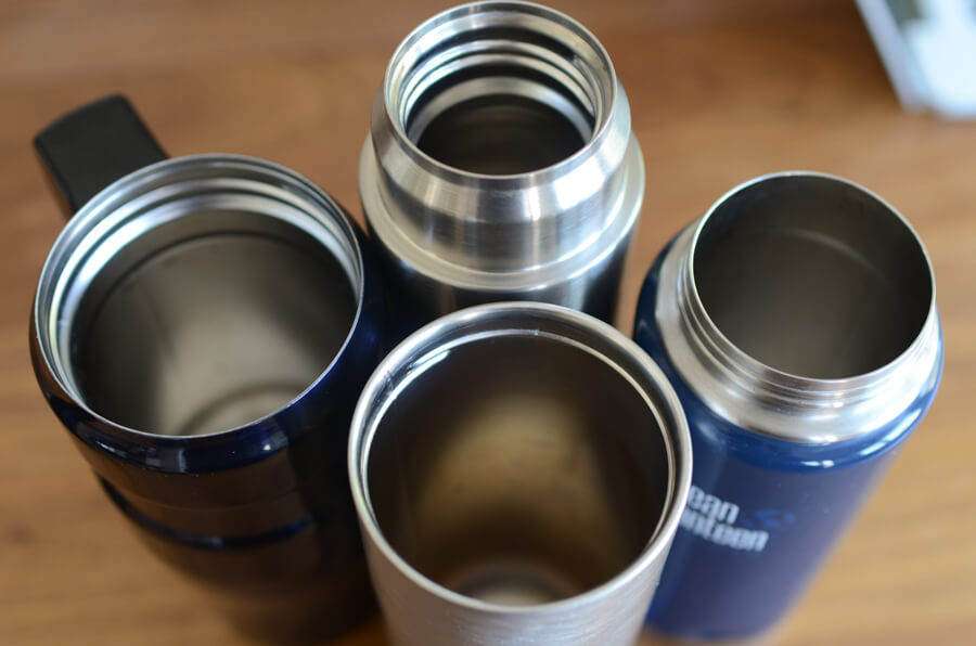 stainless steel cup interiors