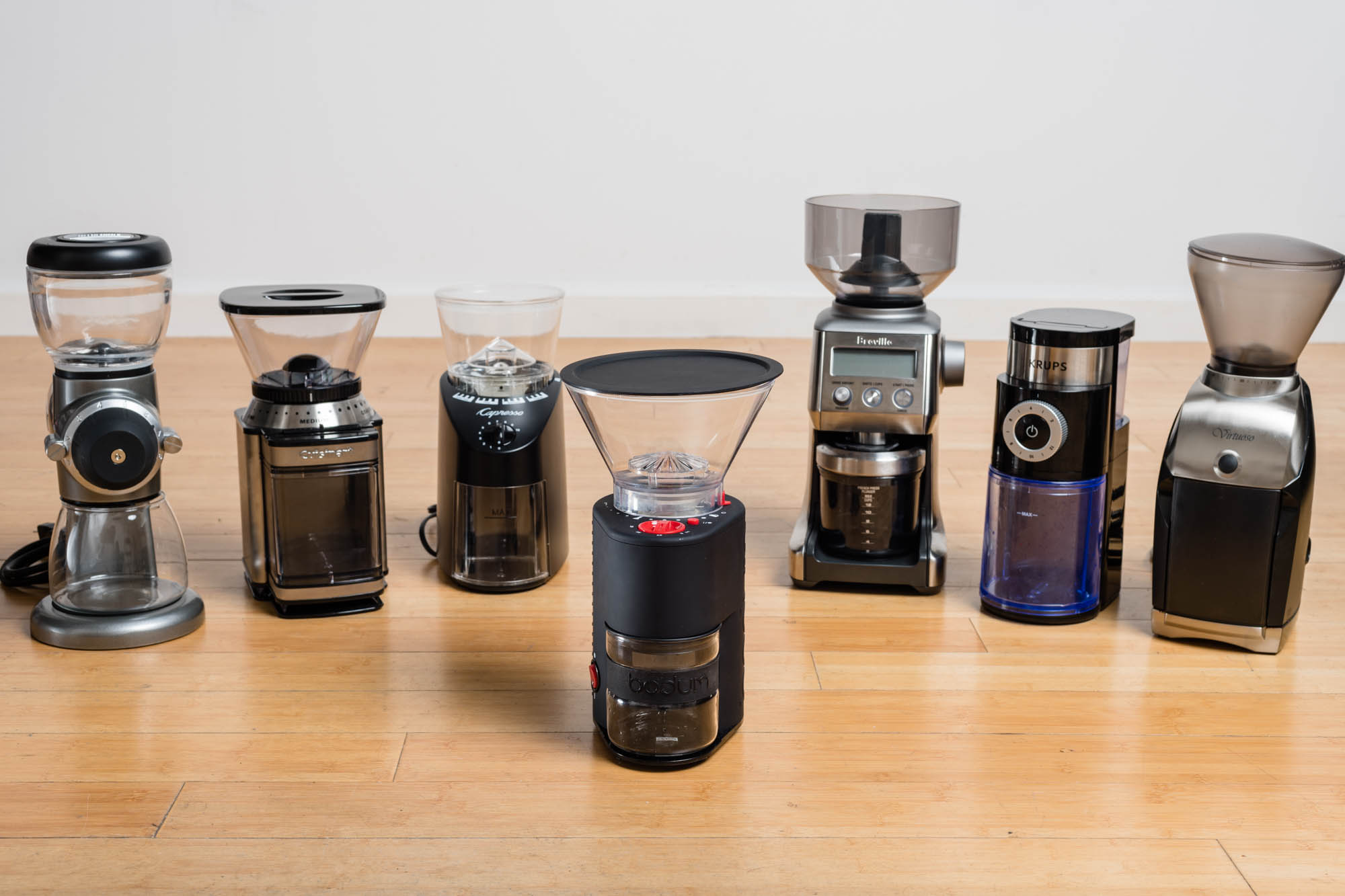 the best coffee grinders - group shot