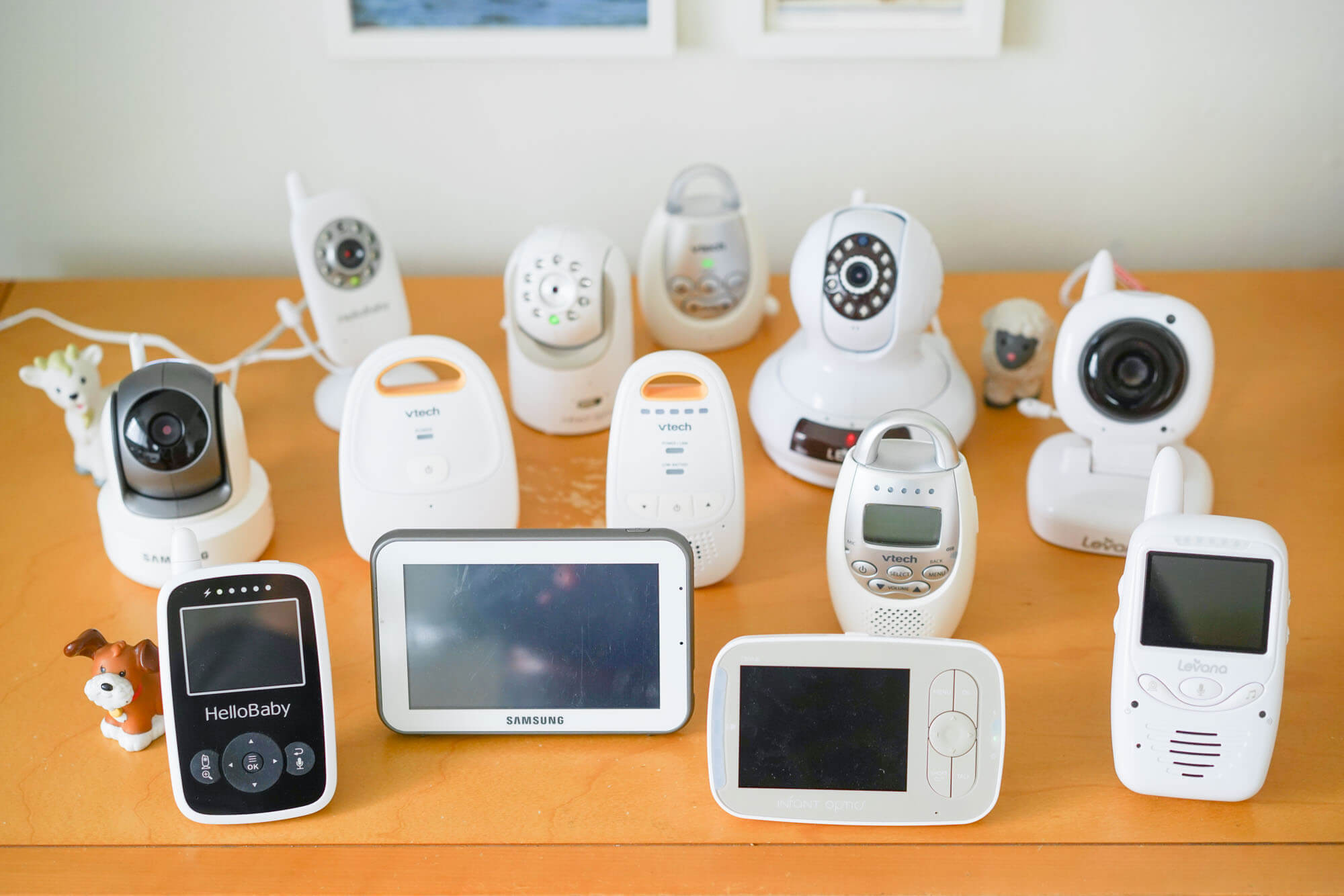 group shot of the best baby monitors