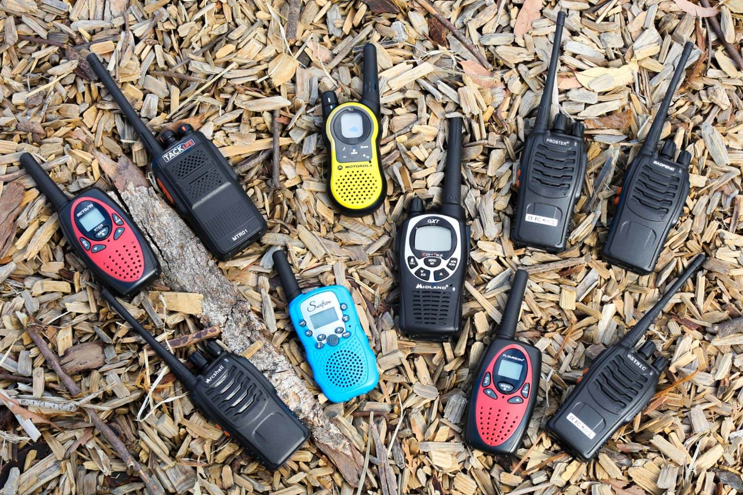 group of walkie talkies