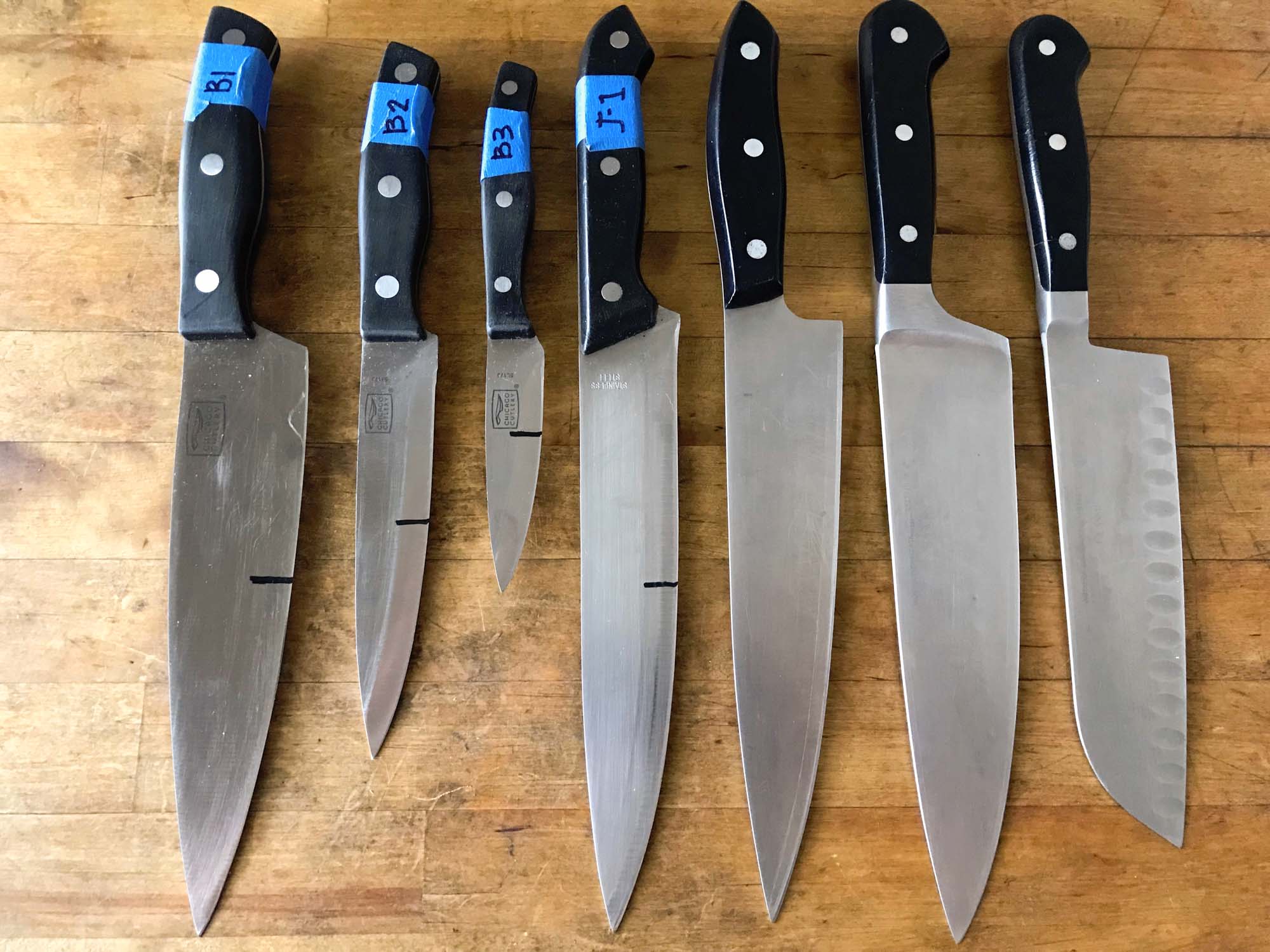 test kitchen knives