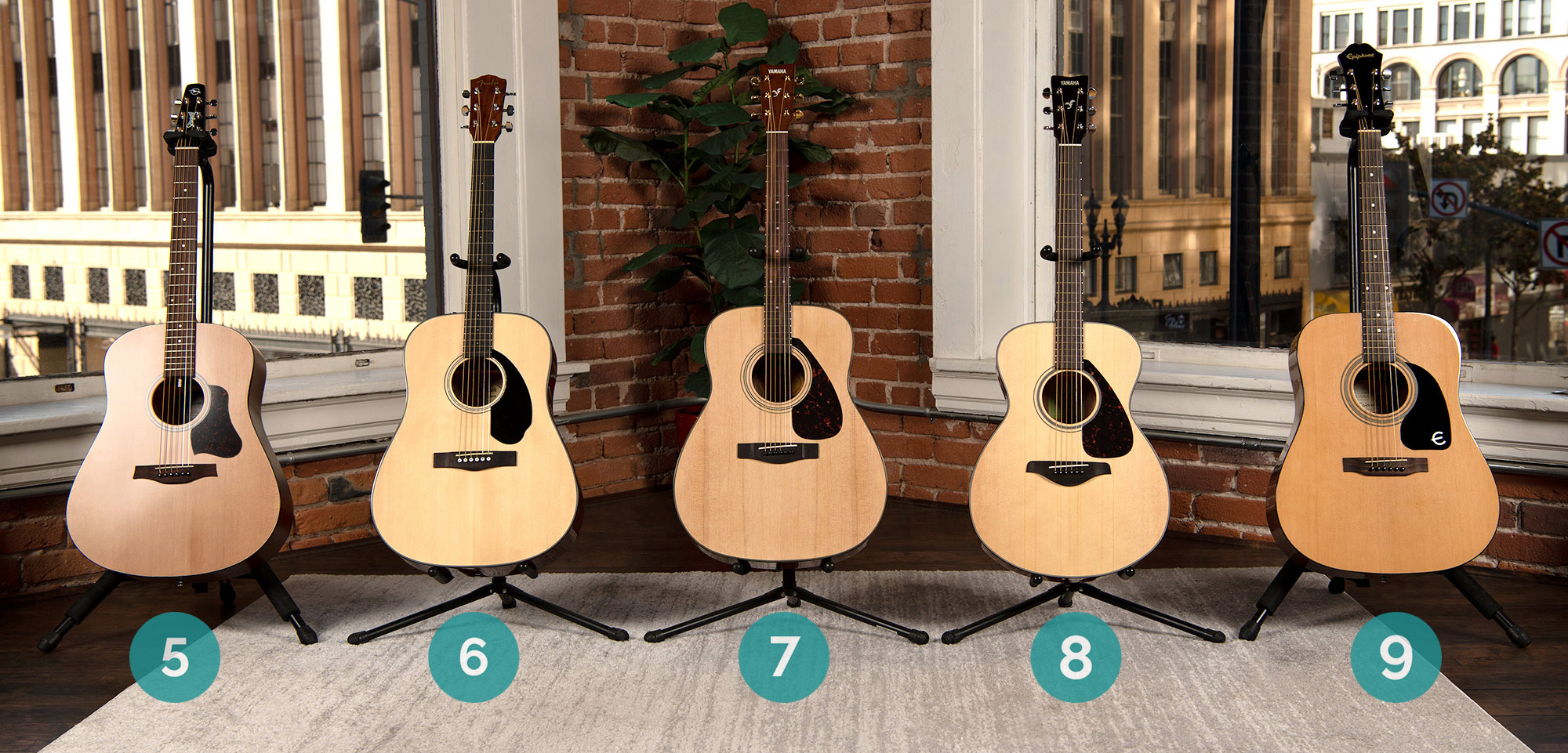 acoustic guitar lineup 5-9