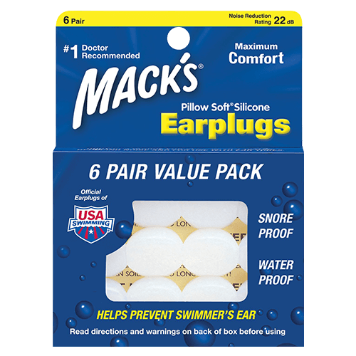 Hansaplast Noise Stop Earplugs 6 Piece Gentle and Re-Usable in Box 