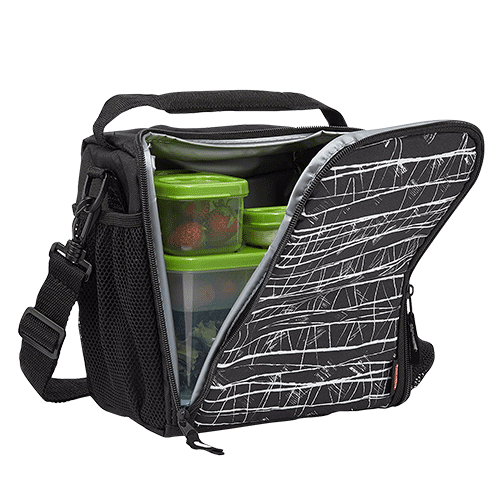 Reusable Insulated Meal Prep Lunch Bags for Women Men Kids Leakproof Freezable Cooler Bag Durable Tote Bag Fashionable Lunchbox Container for Work School Picnic Meal Prep Container Dark Grey 