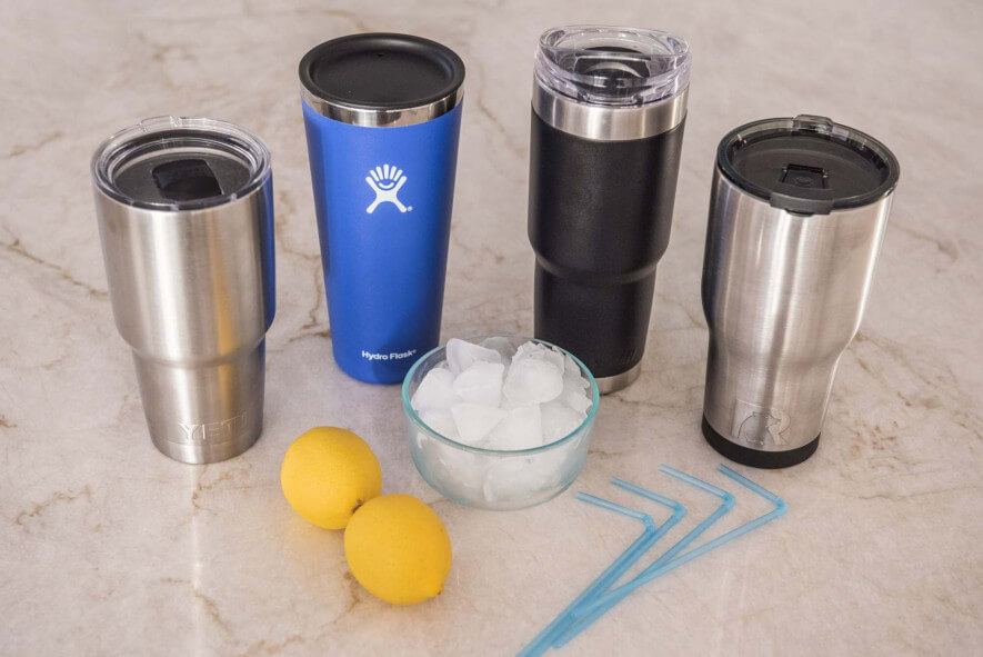 Outdoor Camping Travel Set of 4 Cups Stainless Steel Portable Tumbler 3 Oz 