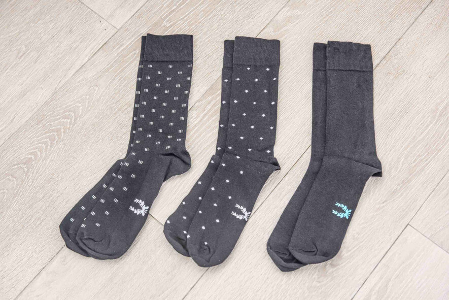 Easton Marlowe Mens Dress Socks 6 Pack Combed Cotton Plain Colors Dress Socks for Men Mens Socks 