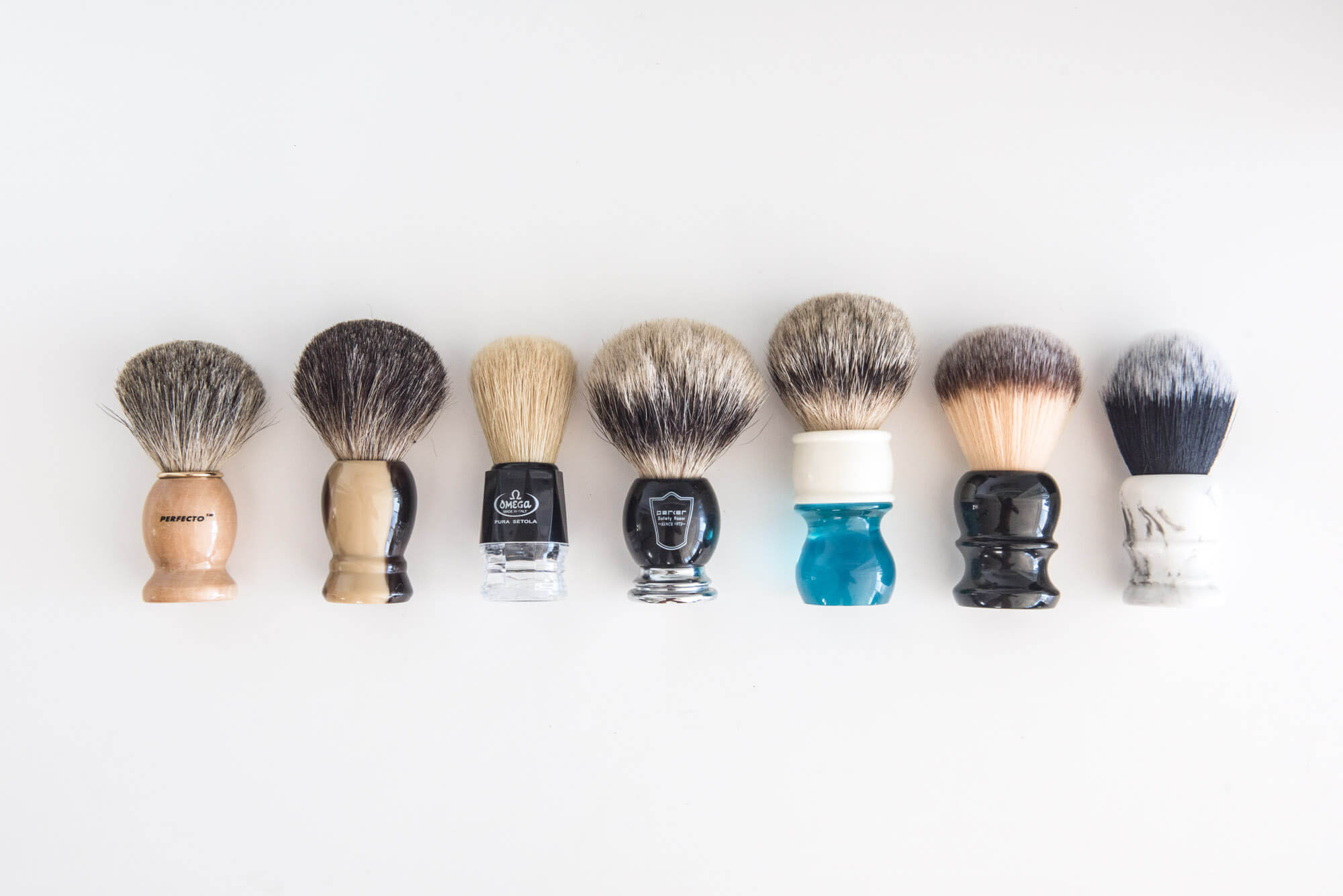 Shaving brush types