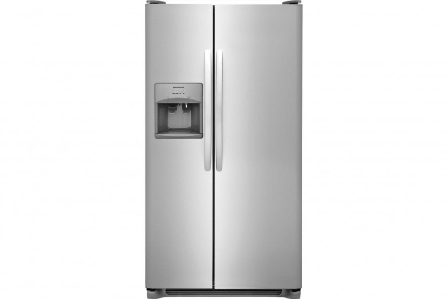 Frigidaire-FFSS2615TS silver refrigerator