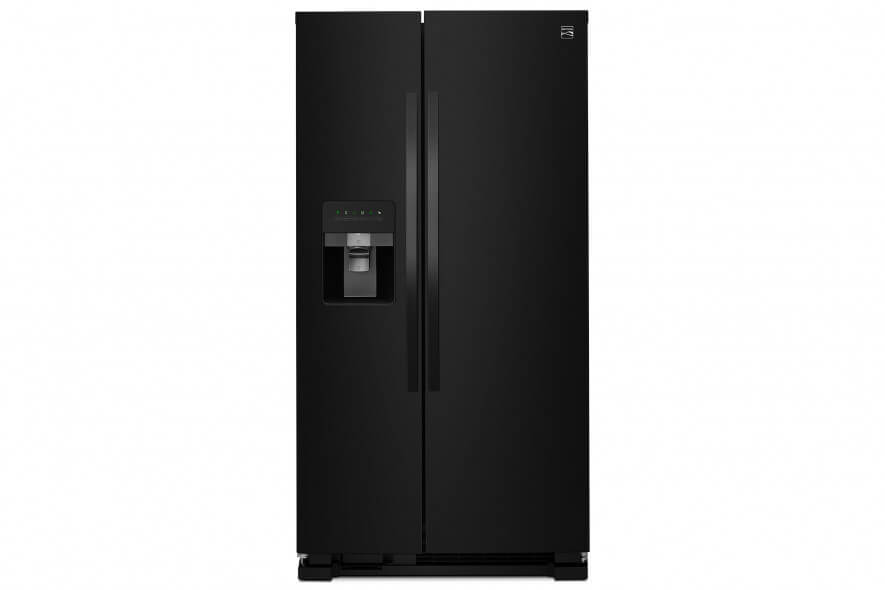 Kenmore-50049 black side by side fridge