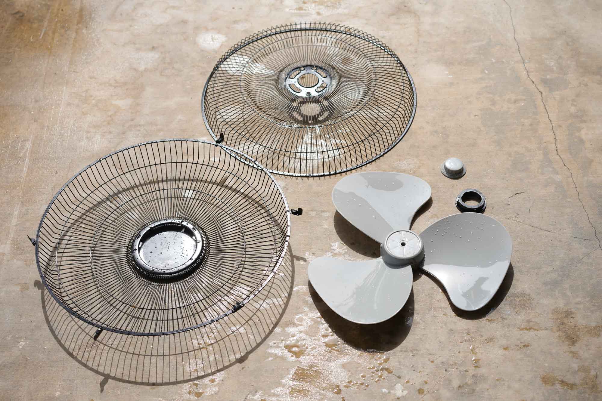 sun drying fan parts