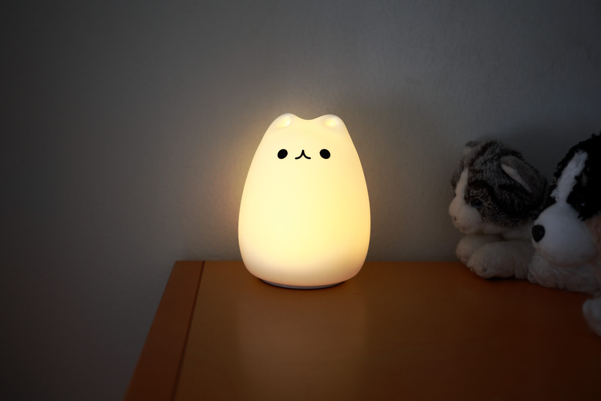 Cat Animal LED Night Light Home Decoration Learning Light Battery-powered Lamp