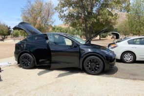 Desembalaje Tesla Modelo Y para camping