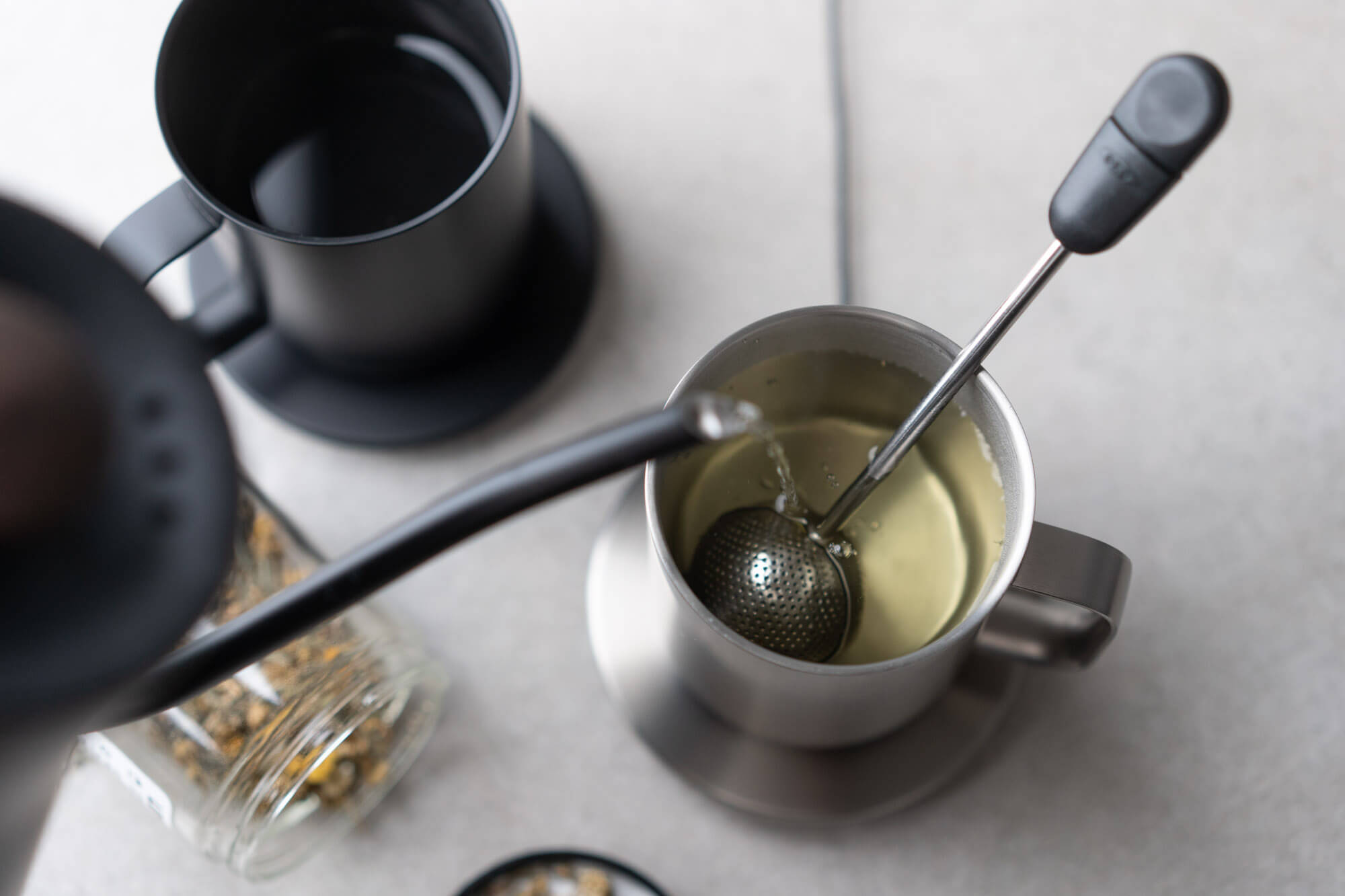 brewing tea in Ember Mug