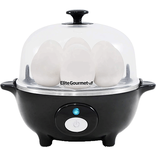 Microwave & Dishwasher Safe XXL Porcelain & Silicone Egg Cookers Boil Eggs Displays Well in Kitchen AggCoddler 2, Red - Hanna Steam Poach Easily Cook Eggs with Toppings & Mix-Ins 