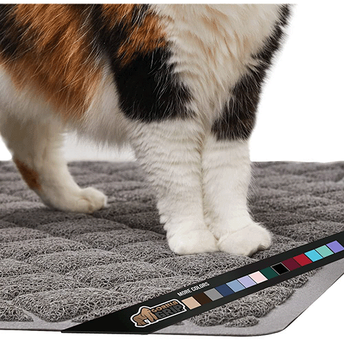 Gorilla Grip Thick Cat Litter Trapping Mat, Less Waste, Traps Mess